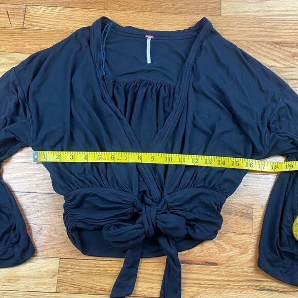 Free People Black Blouse Size XS - Picture 5 of 8